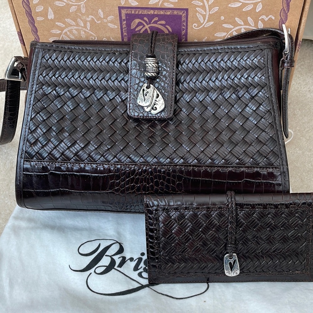 Brighton woven bag and matching wallet